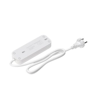  Сетевой удлинитель Maxvi PS-530, 10A, 2300Вт, 3 гнезда, без заземления, 3м, белый 