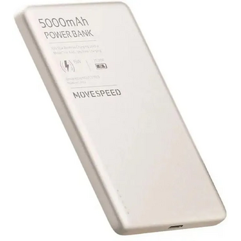  Power Bank MOVESPEED YSPBS05 ультра тонкий 7мм, Magsafe, 1 порт USB-C 5000mah Movespeed Серебристый 