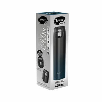  Термокружка JOYLUX Ultra Gradient 700275 нерж, 420мл черный/синий 