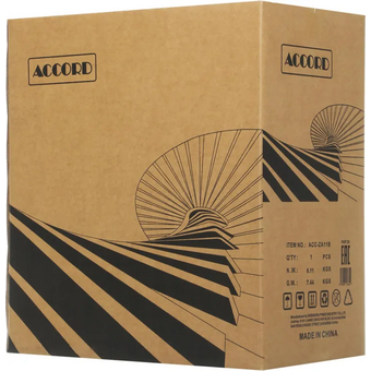  Корпус Accord ACC-ZA11B, без БП, ATX, черный 