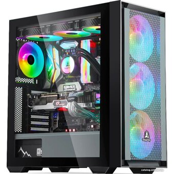  Корпус Segotep Gank 360 ATX без БП Black 