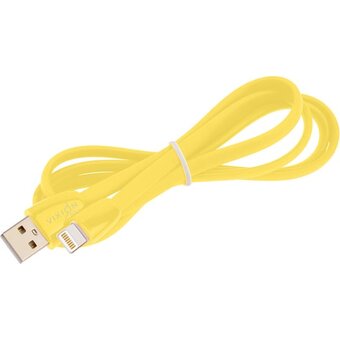  Кабель силиконовый VIXION Pro VX-12i (02984) USB-Lightning 8 pin, 1м, желтый 