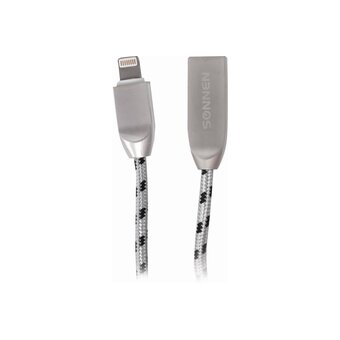  Кабель SONNEN 513126 USB 2.0-Lightning, 1м Premium медь 
