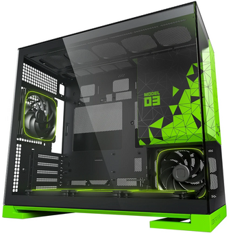  Корпус Geometric Future Model 3 Green with fans (1AM3NZGB00110) / mATX / 5x120mm ARGB fans 