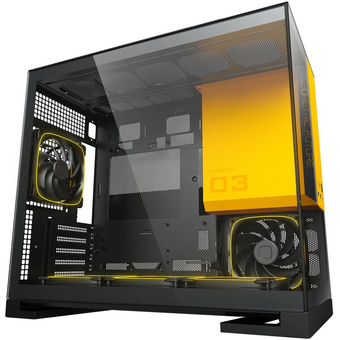  Корпус Geometric Future Model 3 Black Yellow (1AM3NZBY00100) / mATX 
