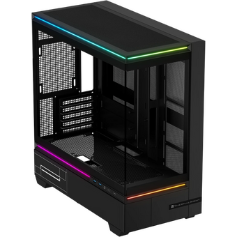  Корпус Thermalright TL-M10 Vision Black, без БП, Mini-Tower, TG, LCD, ARGB, no fans, 2xUSB-A 3.0, 1xUSB Type-C, mATX, mITX 
