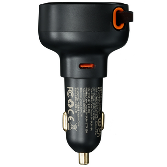 АЗУ Baseus Enjoyment Pro (C00057802111-00) Car Charger 1Type-C, кабель 8 pin, Type-C чёрный 