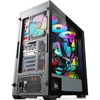  Корпус Segotep Gank 360 ATX без БП Black 