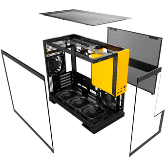  Корпус Geometric Future Model 3 Black Yellow (1AM3NZBY00100) / mATX 