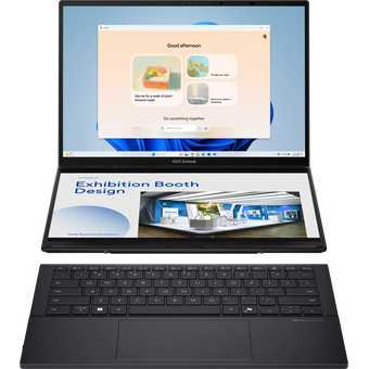  Ноутбук ASUS Zenbook Duo 2025 UX8406CA-QL345X (90NB14X1-M00M30-Win11Pro) Ultra 7 255H 32Gb SSD 1Tb Intel Arc Graphics 14 WUXGA OLED TS 75Втч Серый 