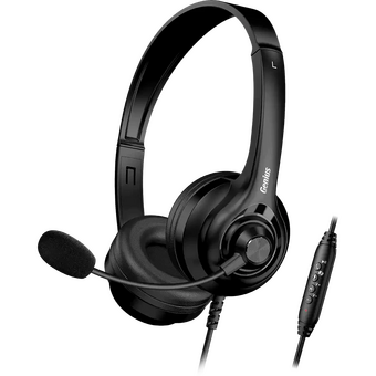  Гарнитура проводная Genius HS-235U черный 