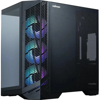  Корпус ZALMAN D50, ATX, Black, Window, 1xCombo (2.5'' or 3.5''), 2x2.5'', 2x3.5'', 1xUSB Type-C, 2xUSB3.0, Side 3x120 ARGB, Rear 2x120 ARGB 