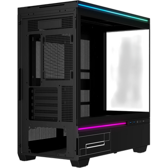  Корпус Thermalright TL-M10 Vision Black, без БП, Mini-Tower, TG, LCD, ARGB, no fans, 2xUSB-A 3.0, 1xUSB Type-C, mATX, mITX 