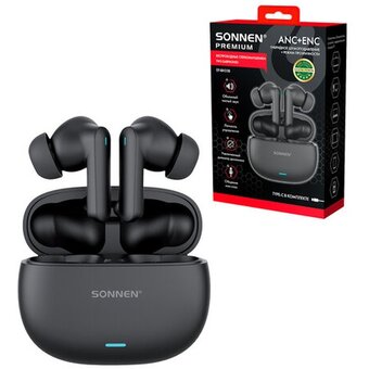  Наушники беспроводные SONNEN Premium EP-BH33B черные 