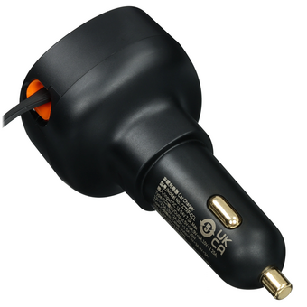  АЗУ Baseus Enjoyment Pro (C00057802111-00) Car Charger 1Type-C, кабель 8 pin, Type-C чёрный 