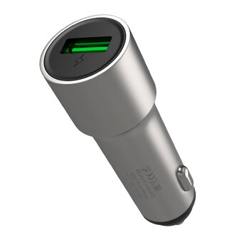  АЗУ Maxvi CCM-M241 metallic silver 2.4A, 1xUSB 