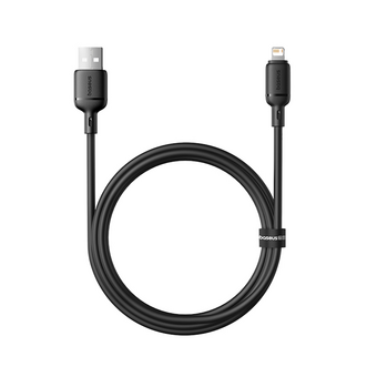  Кабель Baseus P10377702113-00 USB-Lightning Silky Series 2.4A 1м черный 