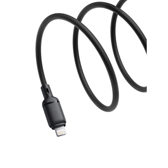  Кабель Baseus P10377702113-00 USB-Lightning Silky Series 2.4A 1м черный 