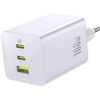  СЗУ Baseus P10182102213-00 EnerFill FE11 100W 1USB/2C белое 