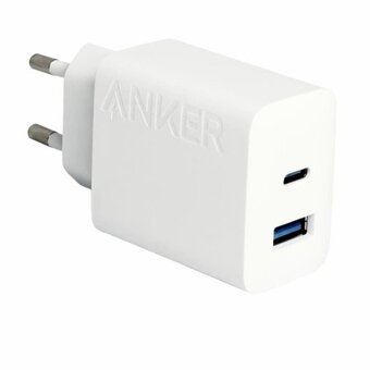  Сетевое ЗУ Anker B2348G21 USB+1C 20W с кабелем Type-C белое 
