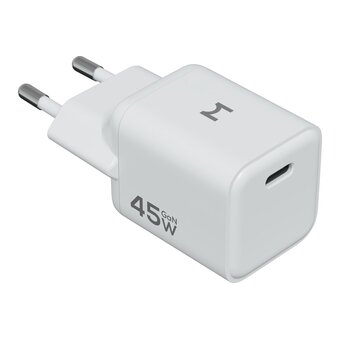 Сетевое зарядное устройство Magssory ACH006w Nano 45W GaN, с функцией быстрой зарядки, белый 