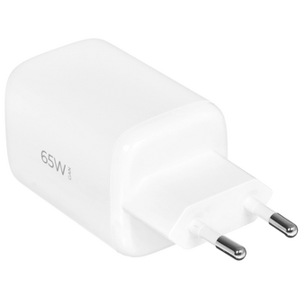  СЗУ Deppa 11480 2xUSB-C, PD 3.0, QC 4.0, 65W, GaN, белый 