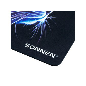  Коврик для мыши SONNEN 513956 Neon cat резина + ткань, 250х200х2мм 