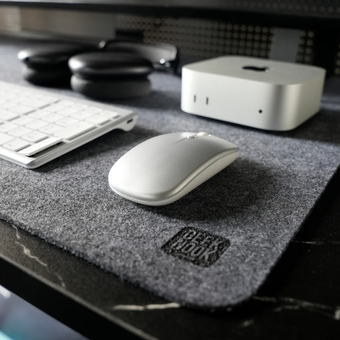  Коврик для мыши Geek Nook 20240407 120х60см Dark Gray Felt Mouse pad 