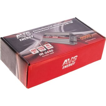  Автомобильный инвертор AVS IN-2440 Energy 24/12V 
