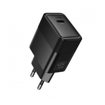  СЗУ HOCO CS113A Lounge single port PD40W charger set C to C EU черный 