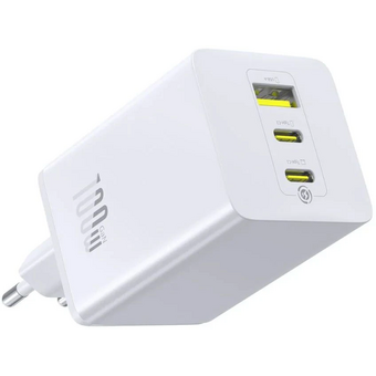  СЗУ Baseus P10182102213-00 EnerFill FE11 100W 1USB/2C белое 