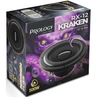  Сабвуфер автомобильный Prology RX-12 Kraken 300Вт пассивный (30см/12") 