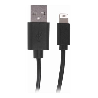  Кабель SONNEN 513116 USB 2.0-Lightning, 1м медь черный 