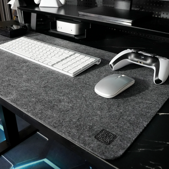  Коврик для мыши Geek Nook 20240404 80х40см Dark Gray Felt Mouse pad 