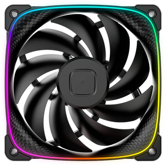  Вентилятор Geometric Future Squama 3003B-12 Black (1F3003B112000) 120mm / ARGB, PWM, 120x120x30 mm, 800-2300 RPM, 84.0 CFM, 35.8 dBA 