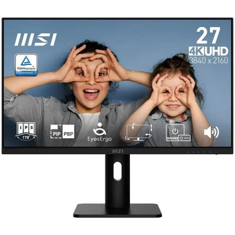  Монитор MSI MP273UP E6 (9S6-3PB49H-414) черный IPS LED 16:9 HDMI M/M матовая 300cd 178гр/178гр 3840x2160 60Hz DP 4K 3.95кг 