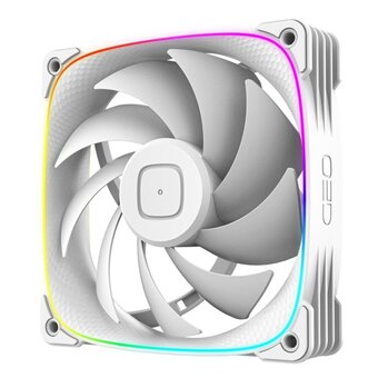  Комплект вентиляторов (3 шт.) Geometric Future Squama 3003W-12 White (1F3003W312000) 120mm / ARGB, PWM, 120x120x30 mm, 800-2300 RPM, 84.0 CFM 