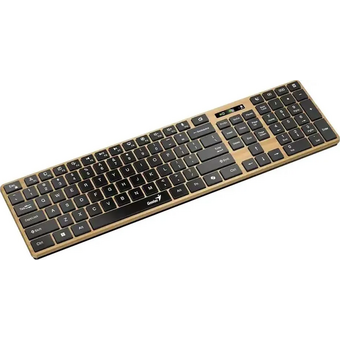  Клавиатура беспроводная Genius SlimStar 7250BT шоколадные клавиши/дерево 