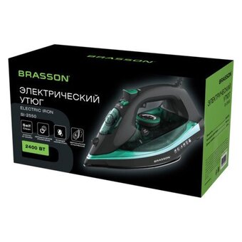  Утюг BRASSON SI-2550 графит/бирюзовый 