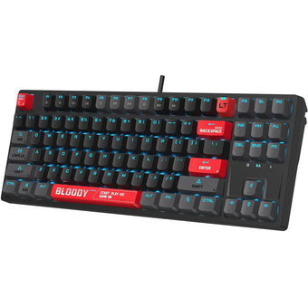  Клавиатура A4Tech Bloody AT87 черный/красный 