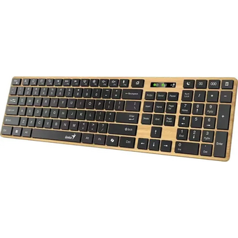  Клавиатура беспроводная Genius SlimStar 7250BT шоколадные клавиши/дерево 