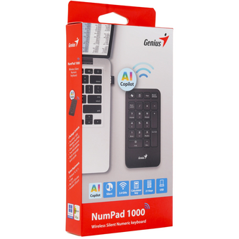  Клавиатура беспроводная Genius NumPad 1000 шоколадные клавиши/черный 