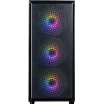  Корпус ZALMAN S6, ATX, Black, Window, 1xCombo (2.5'' or 3.5''), 3x2.5'', 1x3.5'', 1xUSB Type C, 1xUSB3.0, 2xUSB2.0, Front 3x140mm FRGB, Rear 1x120mm 