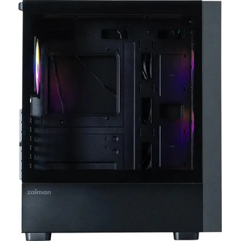  Корпус ZALMAN S6, ATX, Black, Window, 1xCombo (2.5'' or 3.5''), 3x2.5'', 1x3.5'', 1xUSB Type C, 1xUSB3.0, 2xUSB2.0, Front 3x140mm FRGB, Rear 1x120mm 