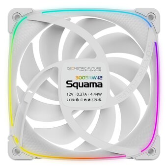  Комплект вентиляторов (3 шт.) Geometric Future Squama 3003RW-12 Reverse White (1F3003R312100) 120mm / ARGB, PWM, 120x120x30 mm, 800-2250 RPM 