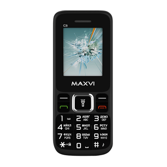  Мобильный телефон Maxvi C3i Black 