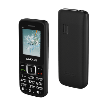  Мобильный телефон Maxvi C3i Black 
