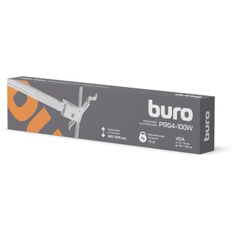  Кронштейн для проектора Buro PR04-100W белый 