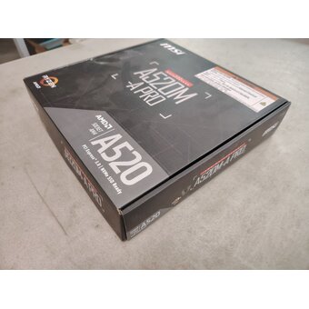  УЦ MB sAM4 MSI A520M-A PRO A520, AM4, 2xDDR4, 1x PCI-E 3.0 x16 slot,1x M.2 slot,4x USB 3.2 Gen1 (плохая упаковка, компонентный ремонт) 