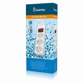  Сетевой фильтр Smartbuy SBSP-3-50-W белый 